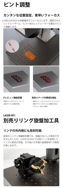 UVレーザー彫刻機 LASER-DAJAUV3W / LASER-DAJAUV5W