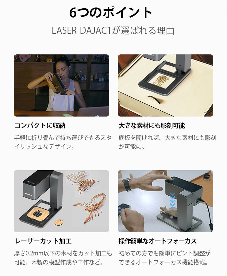 レーザー彫刻機 LASER-DAJAC1