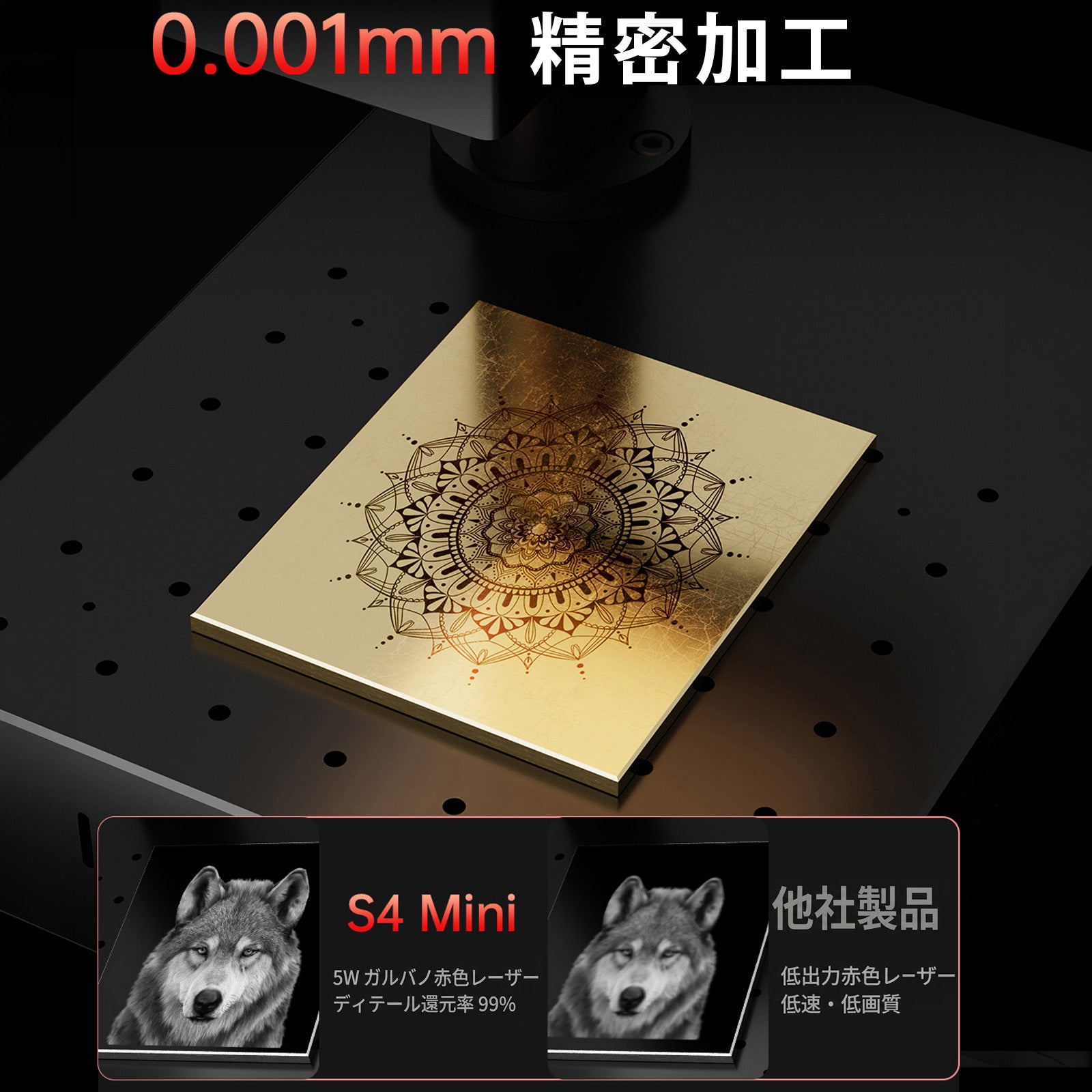 レーザー彫刻機 加工機 レーザー 加工 カッター ファイバーレーザー DAJA-S4Mini