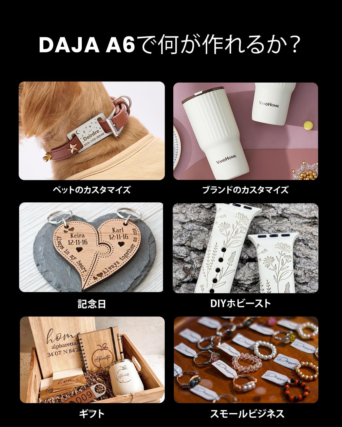 レーザー彫刻機 加工機 レーザー 加工 カッター ダイオードレーザー ファイバーレーザー DAJA-A6Pro