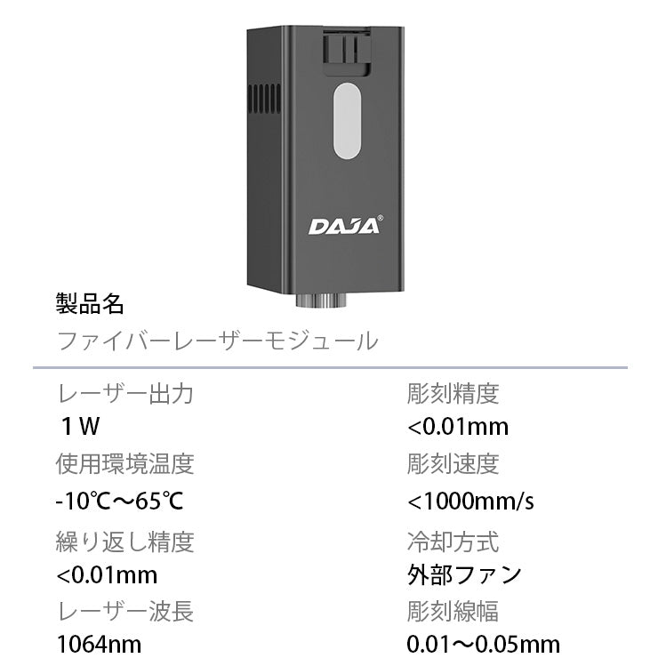 ファイバーレーザーモジュール DAJA レーザーヘッド 彫刻機  1W 加工 カッター レッドレーザー 赤外線レーザー LASER-1WR ビームテック