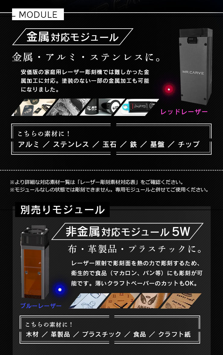 ほとんどの金属に対応-おすすめレーザー彫刻機 広範囲に彫刻が出来る家庭用にも業務用にも利用できる彫刻機 MR.CARVE DAJA LASER M3  DAJAM3-2WR、 – レーザー彫刻機専門店~DAJAlaser×Beamtec~